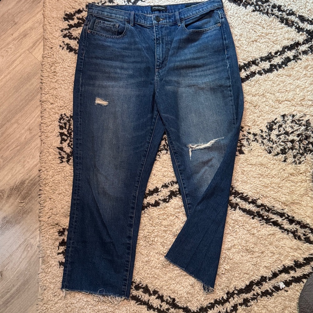 Banana Republic Dark Blue Straight Leg Jeans